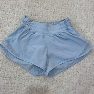 Lululemon Hotty Hot Shorts Light Blue
